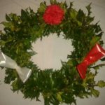 holly christmas wreath